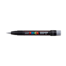 Gray Posca PCF 350 Flexible Brush Tip Paint Marker, Silver Paint Markers