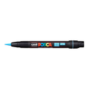 Gray Posca PCF 350 Flexible Brush Tip Paint Marker, Light Blue Paint Markers