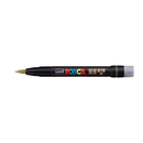 Gray Posca PCF 350 Flexible Brush Tip Paint Marker, Gold Paint Markers
