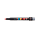 White Smoke Posca PCF 350 Flexible Brush Tip Paint Marker, Red Paint Markers