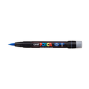 Black Posca PCF 350 Flexible Brush Tip Paint Marker, Blue Paint Markers