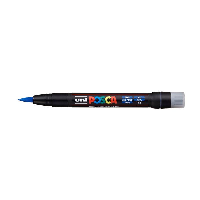 Posca PCF 350 Flexible Brush Tip Paint Marker, Blue