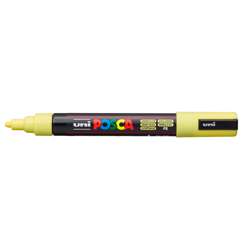 Posca PC-5M Medium Bullet Tip Paint Marker, Sunshine Yellow
