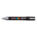 Black Posca PC-5M Medium Bullet Tip Paint Marker, Silver Paint Markers