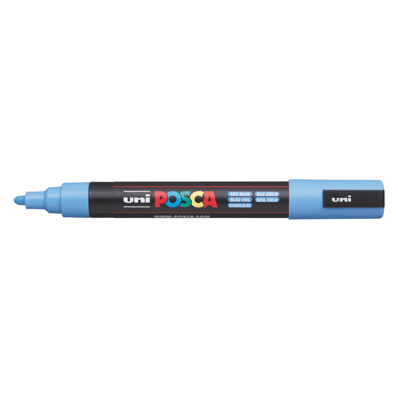 Posca PC-5M Medium Bullet Tip Paint Marker, Sky Blue