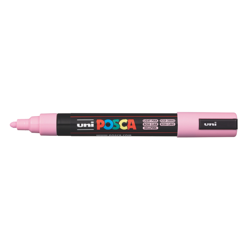 Posca PC-5M Medium Bullet Tip Paint Marker, Light Pink