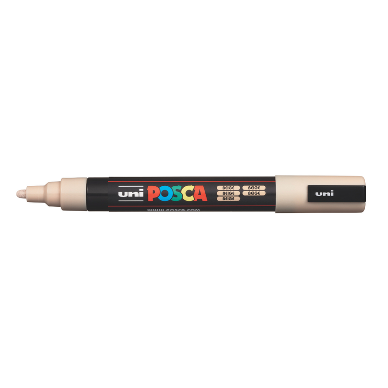 Posca PC-5M Medium Bullet Tip Paint Marker, Biege