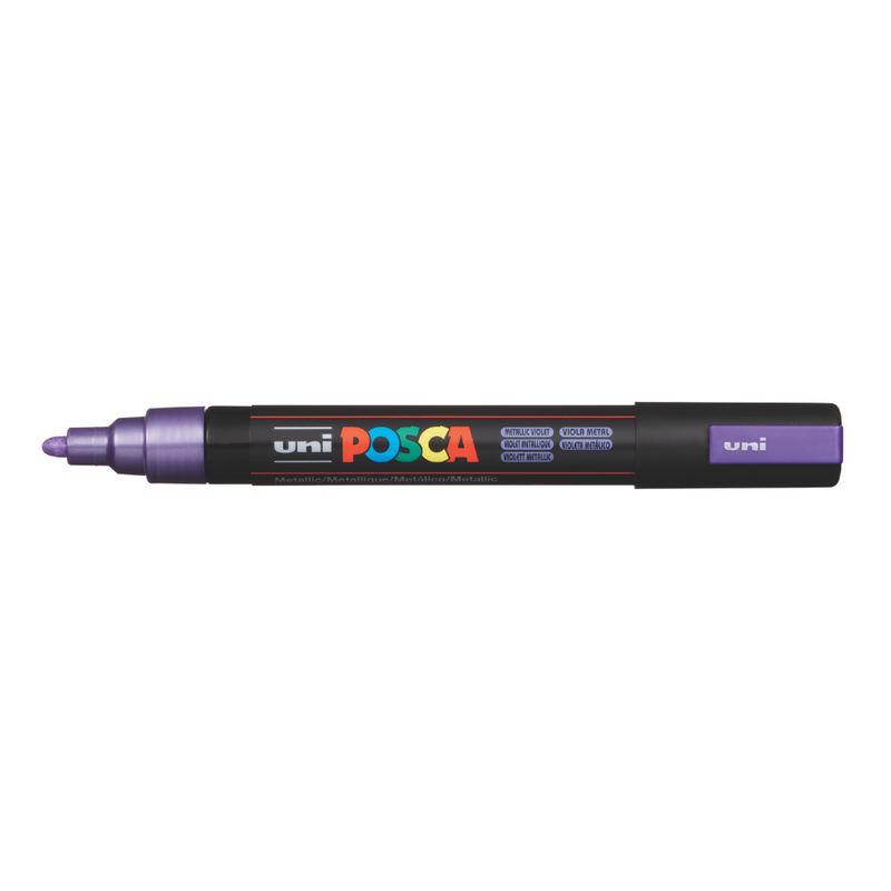 Posca PC-5M Medium Bullet Tip Paint Marker metallic, Violet