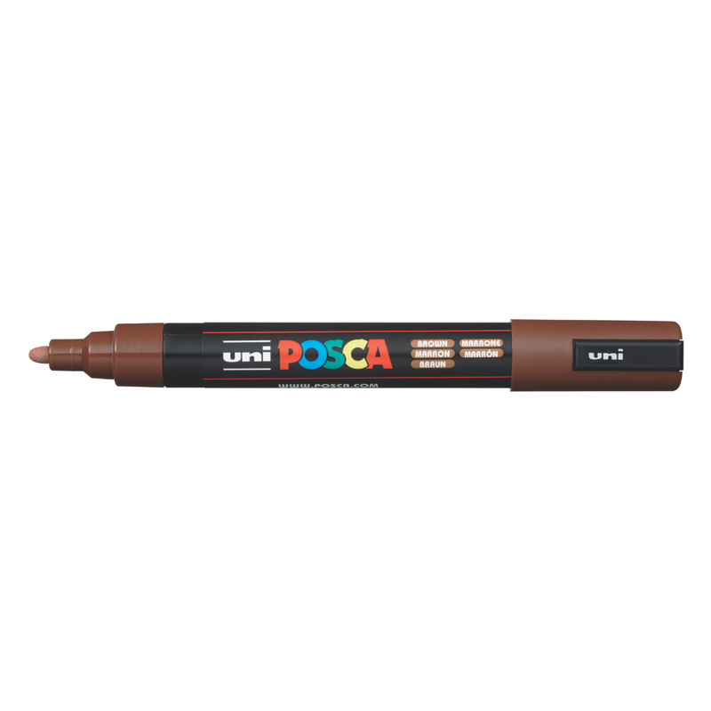 Posca PC-5M Medium Bullet Tip Paint Marker, Brown