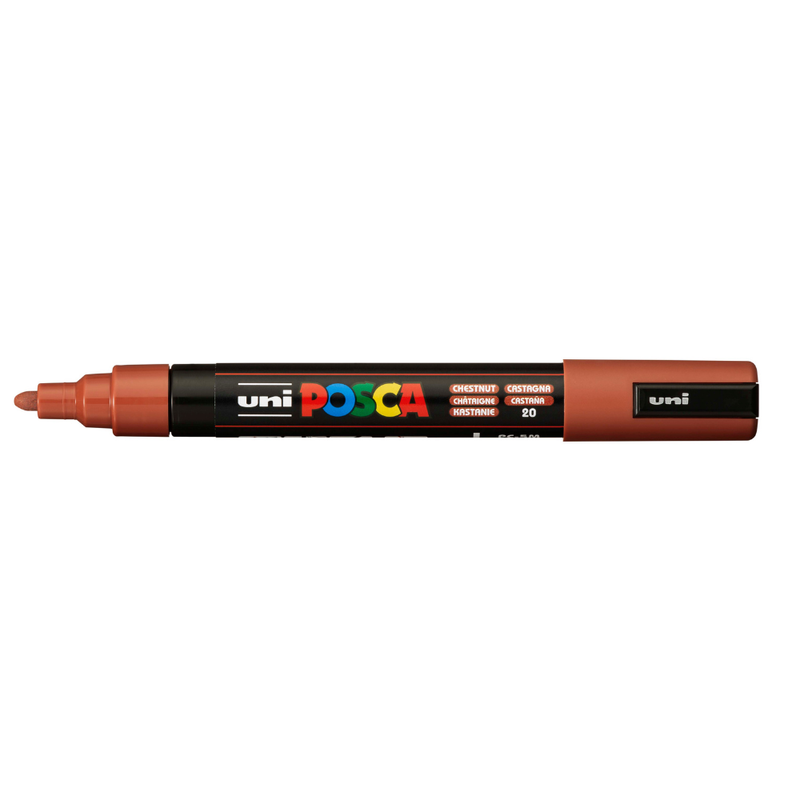 Posca PC-5M Medium Bullet Tip Paint Marker, Chestnut