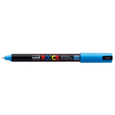Gray Posca PC 1MR Ultra Fine Bullet Tip Paint Marker, Light Blue Paint Markers