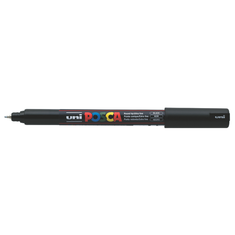 Posca PC 1MR Ultra Fine Bullet Tip Paint Marker, Black