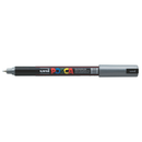 Dark Slate Gray Posca PC 1MR Ultra Fine Bullet Tip Paint Marker, Silver Paint Markers