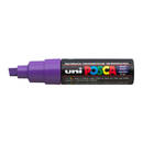 White Smoke Posca PC 8K Bold Chisel Tip Paint Marker, Violet Paint Markers
