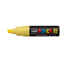White Smoke Posca PC 8K Bold Chisel Tip Paint Marker, Yellow Paint Markers
