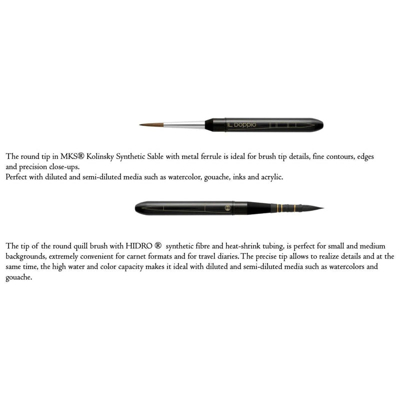 Lavender Borciani e Bonazzi 710 IL Doppio Travel Brush
