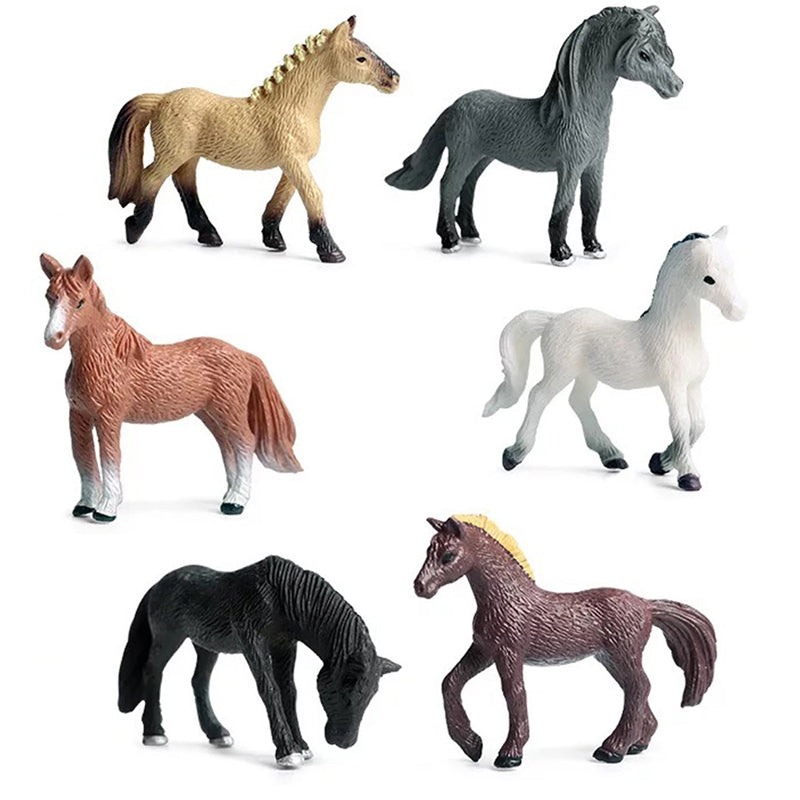 Gray Horses Figure Set 6pc All Kids Activities