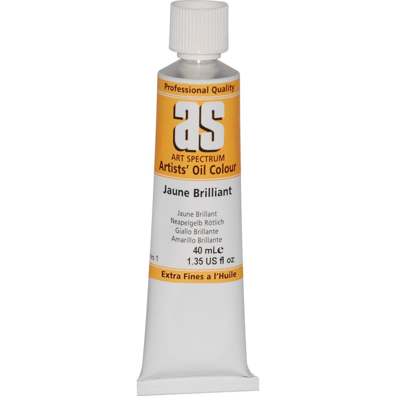 Art Spectrum Oil Paint 40mL Jaune Brilliant  S1