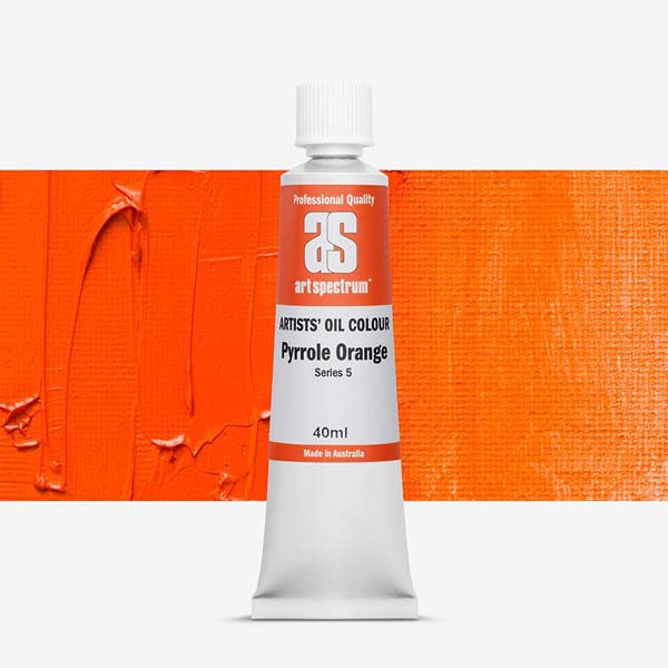 Art Spectrum Oil Paint 40mL Pyrrole Orange S5