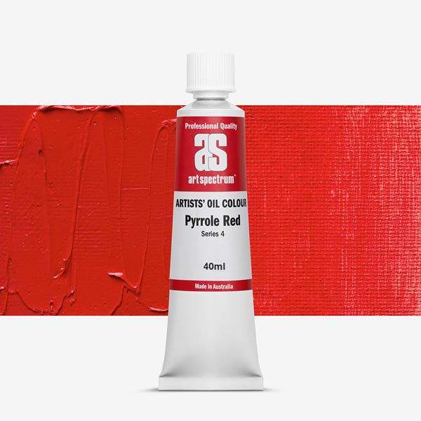 Art Spectrum Oil Paint 40mL Pyrrole Red S4