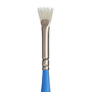White Smoke Princeton Select 3750 Natural Short Handle Brush, Mini Brstl Fan Sz 20/0 Paint Brushes