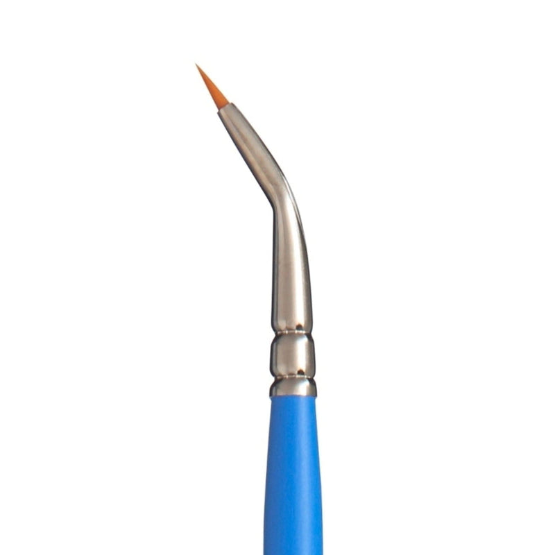 Princeton Select 3750 Synthetic Short Handle Brush, Angle Spot Detailer Sz 10/0