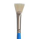 White Smoke Princeton Select 3750 Synthetic Short Handle Brush, Bristle Fan Size 4 Paint Brushes