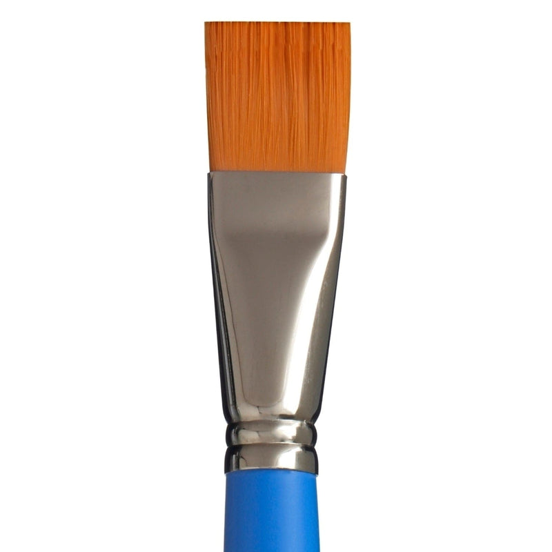 Princeton Select 3750 Synthetic Short Handle Brush, Flat Shader Size 2
