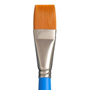 White Smoke Princeton Select 3750 Synthetic Short Handle Brush, Flat Wash Size 1 In Paint Brushes