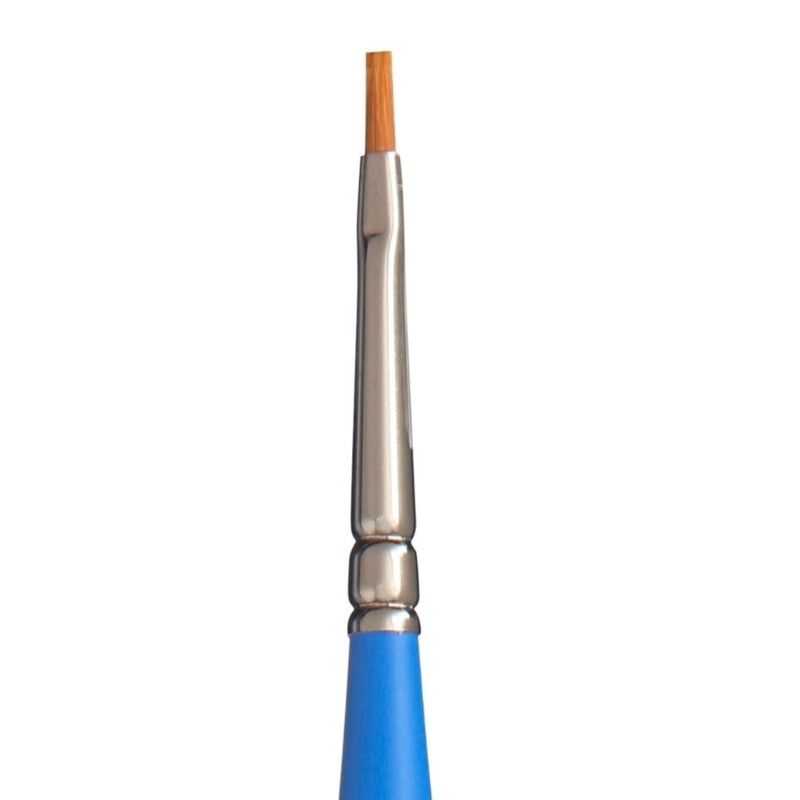 Princeton Select 3750 Synthetic Short Handle Brush, Mini Flat Shader Sz 0