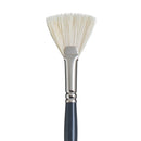 White Smoke Princeton Snap 9700 Natural Long Handle Brush, Fan Size 6 Paint Brushes