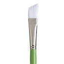 White Smoke Princeton Snap 9800 Synthetic White  Long Handle Brush, Ang Bright Size 10 Paint Brushes