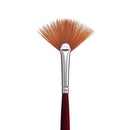 White Smoke Princeton Velvetouch 3900 Synthetic Long Handle Brush Fan 4 Paint Brushes