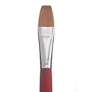 White Smoke Princeton Velvetouch 3900 Synthetic Long Handle Brush Flat 8 Paint Brushes