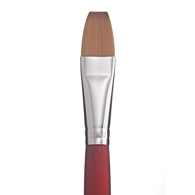 Princeton Velvetouch 3900 Synthetic Long Handle Brush Flat 2