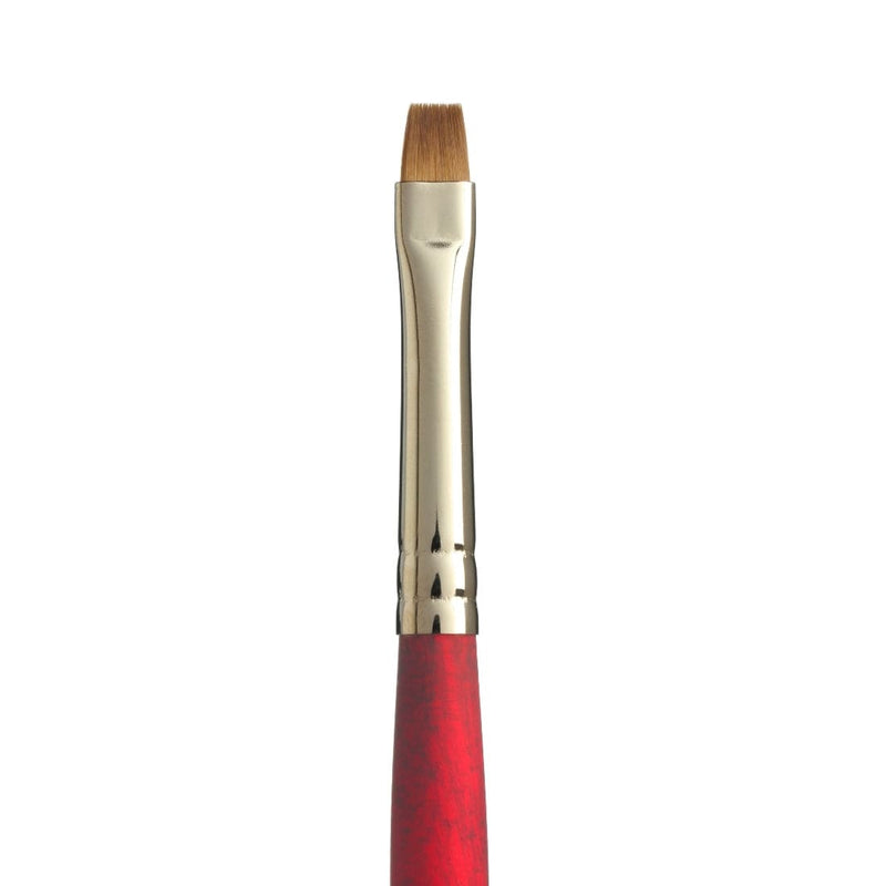 Princeton Velvetouch 3950 Synthetic Short Handle Brush Chisel Blender Size 2
