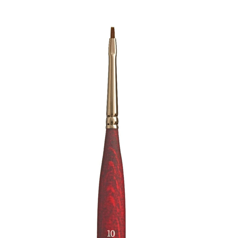 Princeton Velvetouch 3950 Synthetic Short Handle Brush Mini Flat Short Handle Brushader Size 0