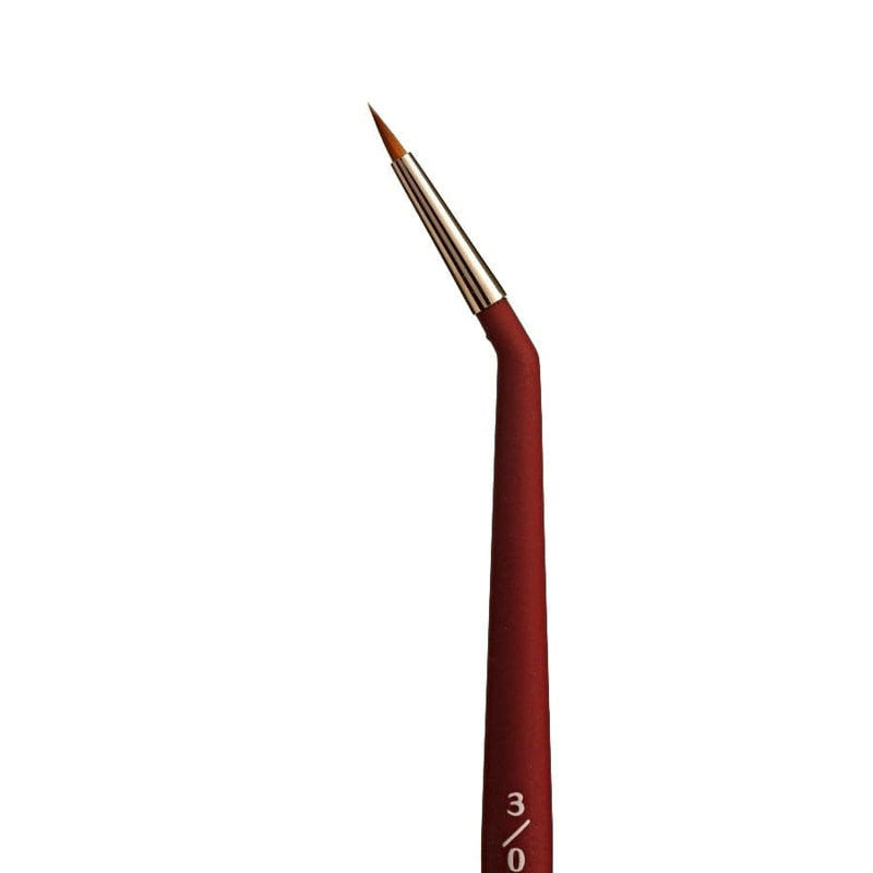 Princeton Velvetouch 3950 Synthetic Short Handle Brush Mini Tight Spot Size 3/0