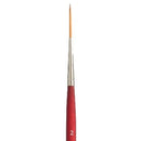 White Smoke Princeton Velvetouch 3950 Synthetic Short Handle Brush Script Liner Size 2/0 Paint Brushes