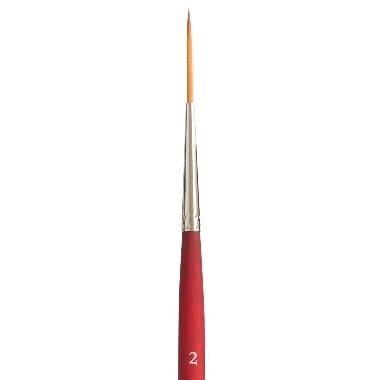 Princeton Velvetouch 3950 Synthetic Short Handle Brush Script Liner Size 2