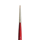 White Smoke Princeton Velvetouch 3950 Synthetic Short Handle Brush Spotter Size 5/0 Paint Brushes