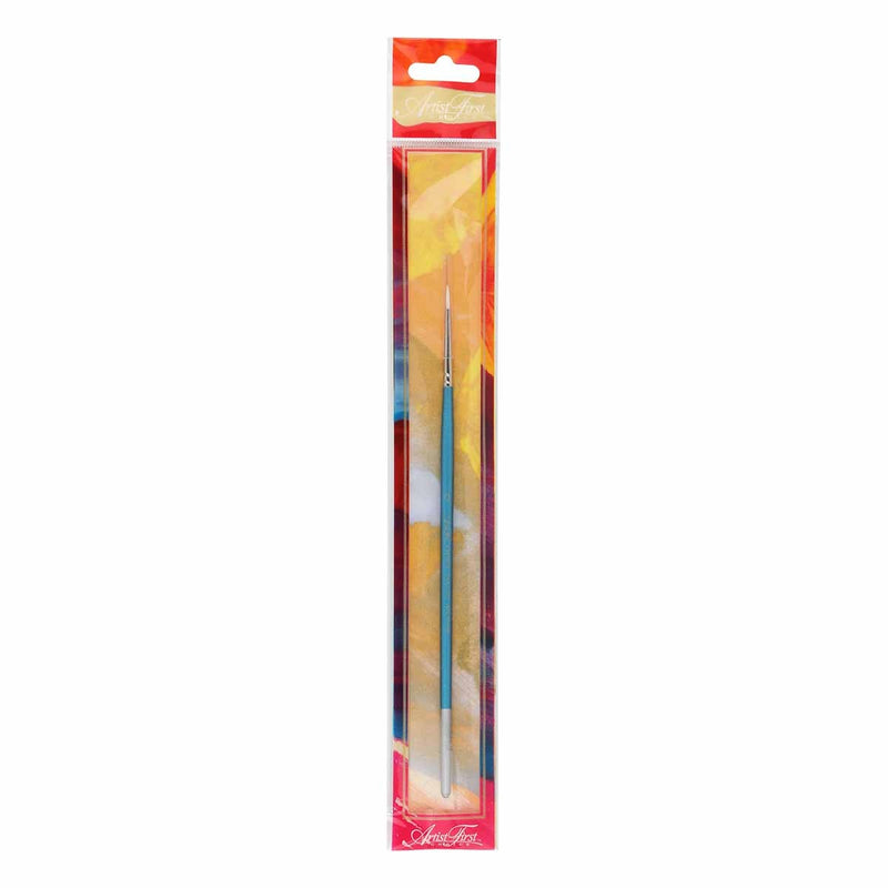 Sandy Brown Artist First Choice Taklon Round Brush Size 0 Brushes