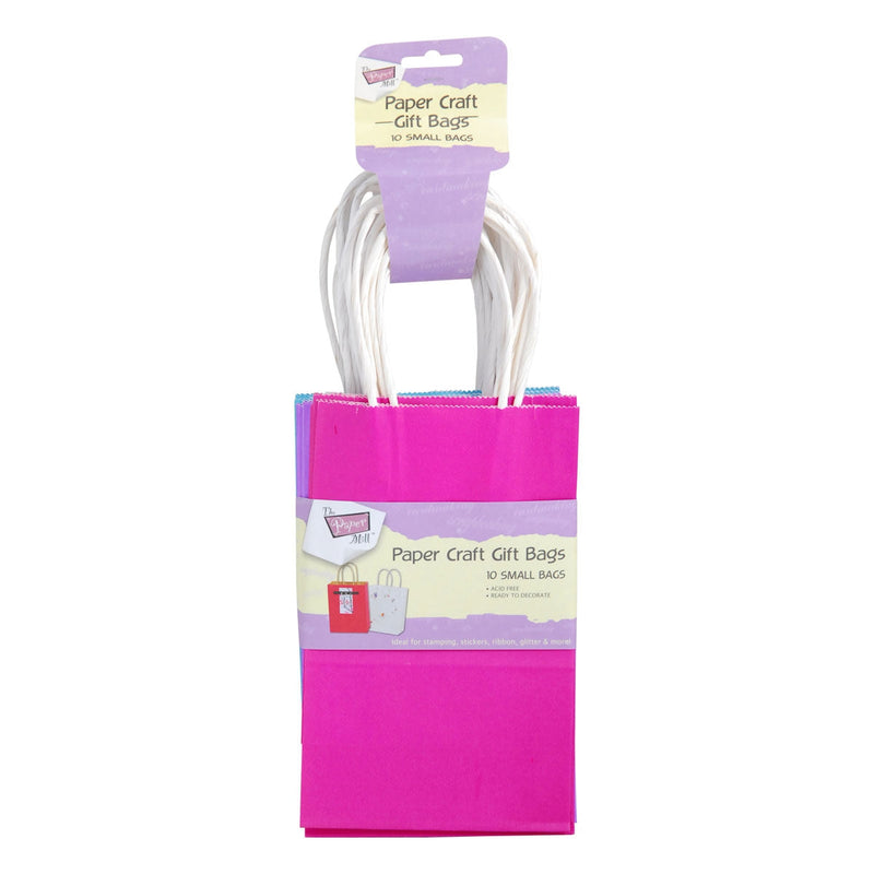Violet Red The Paper Mill Paper Small Gift Bags Bright Colours 10 Pieces Paper Bags