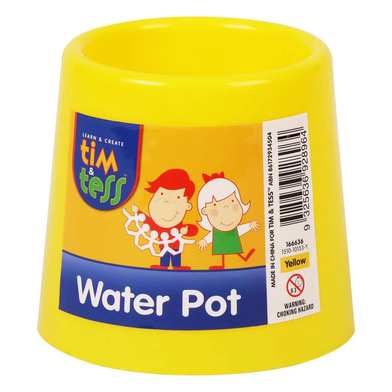 Goldenrod Tim & Tess Water Pot 105 x 97 x 87mm Yellow Kids Painting Acccessories