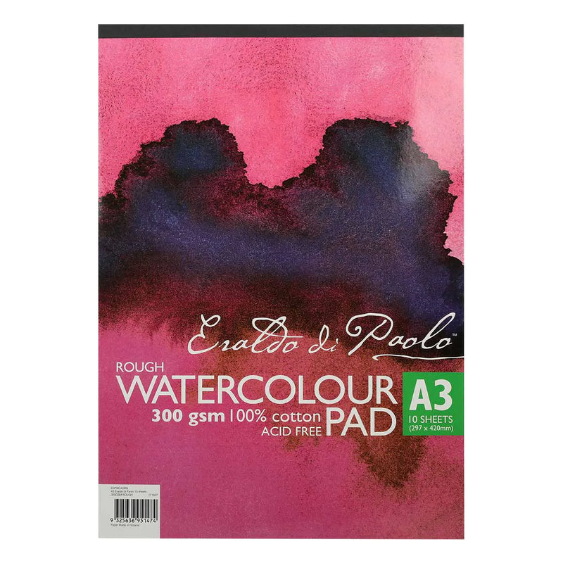 Dark Slate Gray Eraldo Di Paolo Watercolour Pad Rough 300gsm A3 10 Sheets Pads