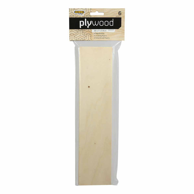 Gray Hobby Line Plywood Sheets 30 x7 x 0.4cm 6 Sheets Wood Crafts