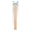 Tan Art Star Round 3mm Wooden Dowel 30 x 0.3cm 10 Pieces Kids Craft Basics