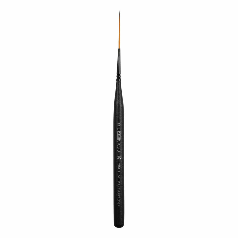 White Smoke The Art Studio Mini Detail Brush Script Liner 30 Brushes