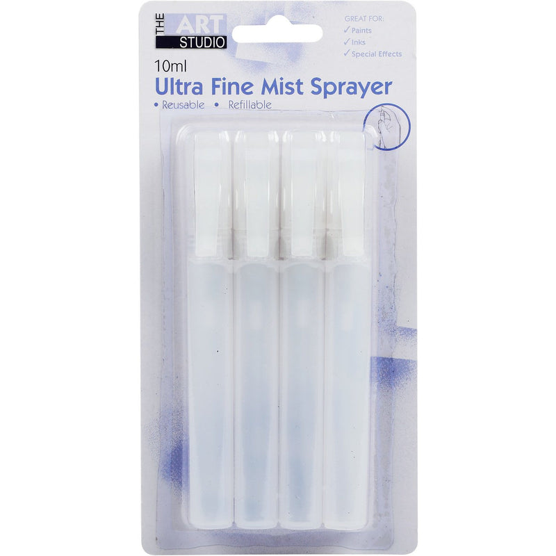 Light Gray Ultra Fine Mist Sprayer 4Pc/10Ml Painting Accessories