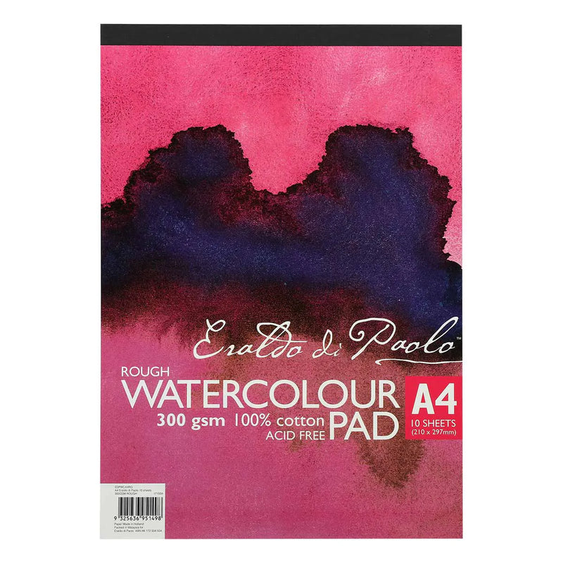 Eraldo  A4 Rough Watercolour Pad 300gsm 10 Sheets